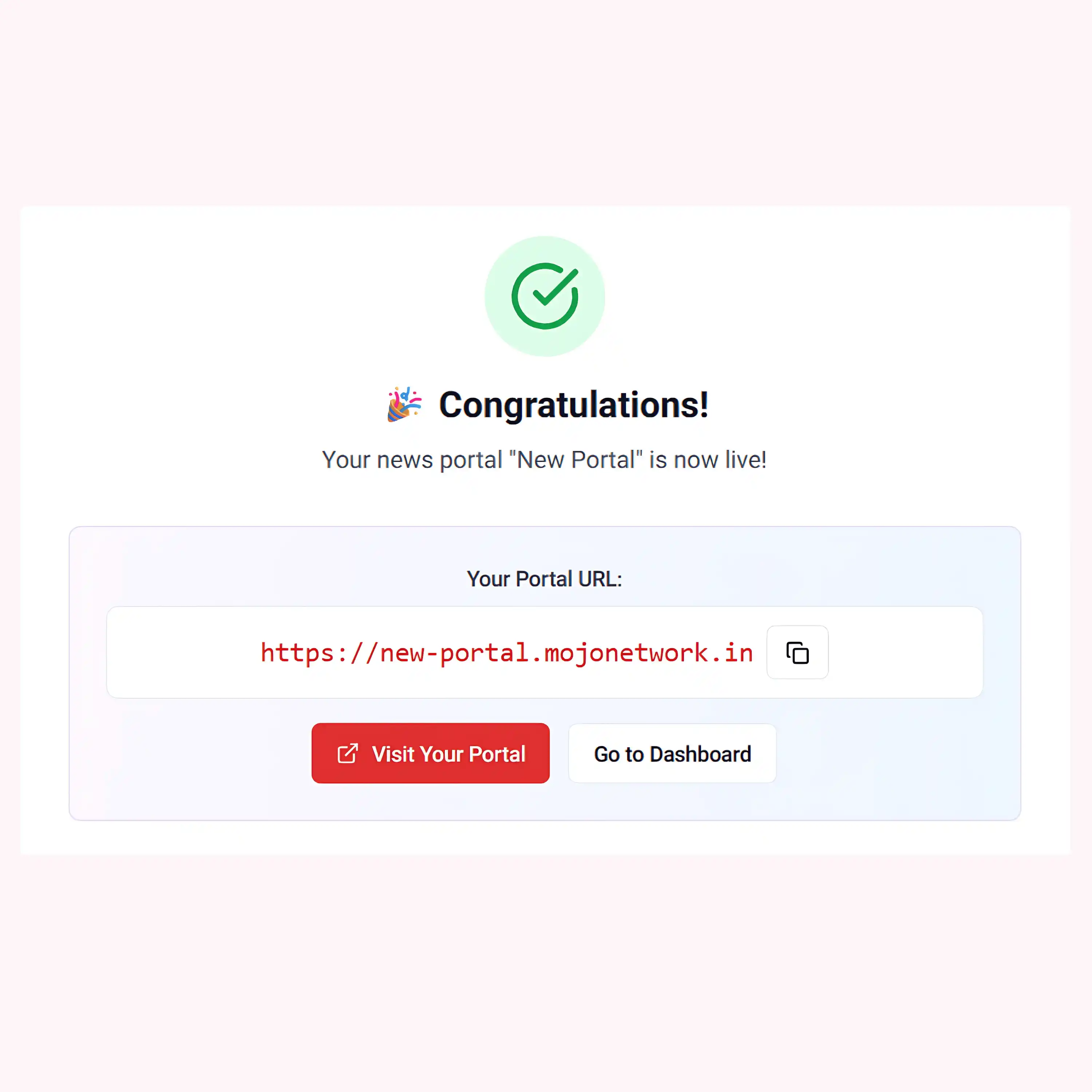 Channel Created Successfully!