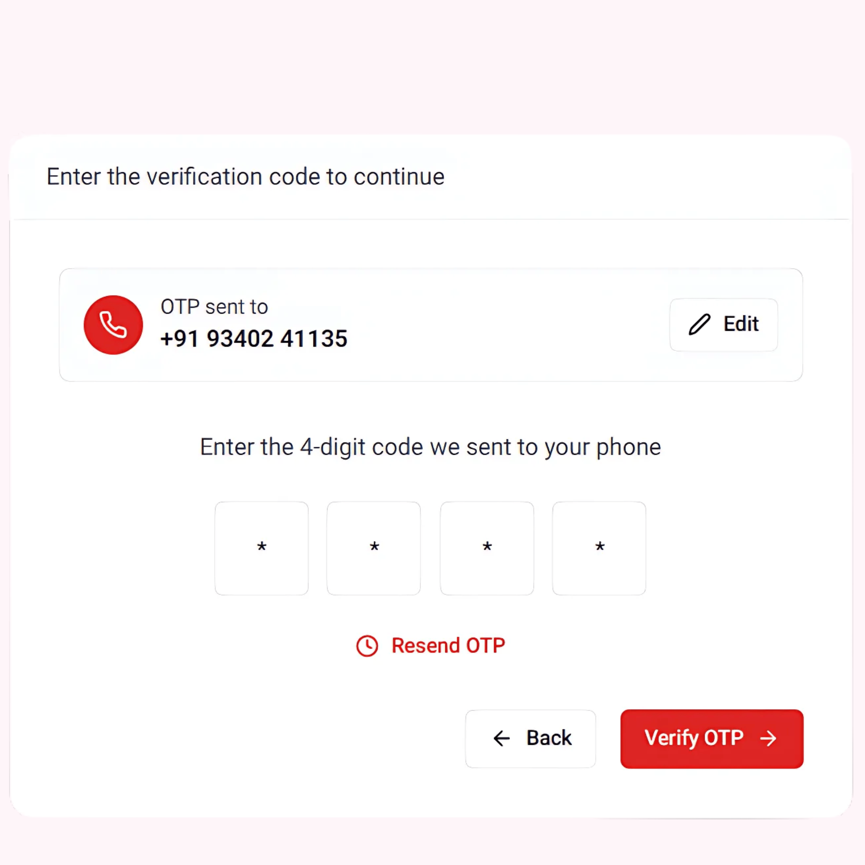 Verify Your Phone Number